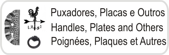 Ferro puxadores, placas e outros